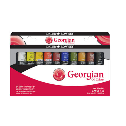 Daler-Rowney Georgian Oil Colour Introduction Set (10 x 22ml)
