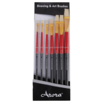 Arora White Bristle Brush - Set of 7pcs