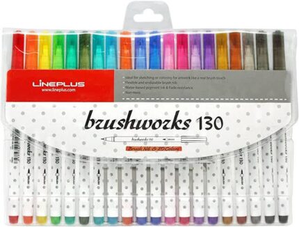  STABILO Premium Fibre-Tip Pen Pen 68 brush - Wallet of 6 -  Assorted colors : STABILO: Office Products