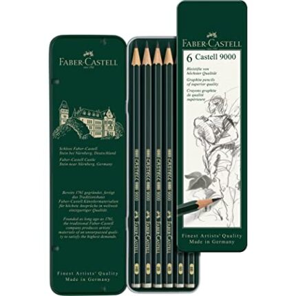 Faber-Castell Castell 9000 Pencil Set - Pack of 6