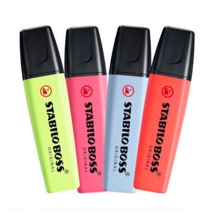 Stabilo BOSS ORIGINAL Pastel Highlighter Pen -Set of 4 Multicolor