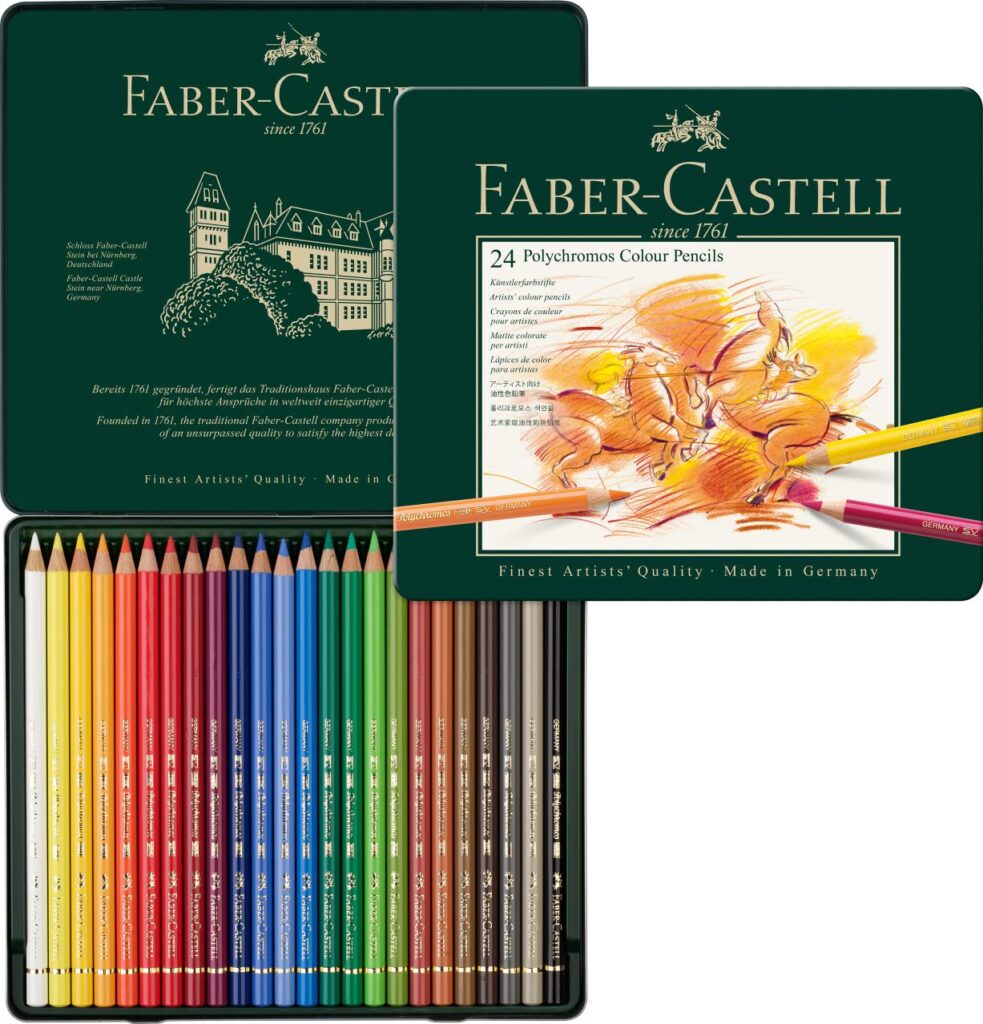 Faber-Castell Polychromos Color Pencil Set - Pack of 24