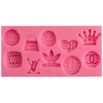 Silicone Mould Brand Logos (13.5x7x1 cm)- MaxaArt JSF570