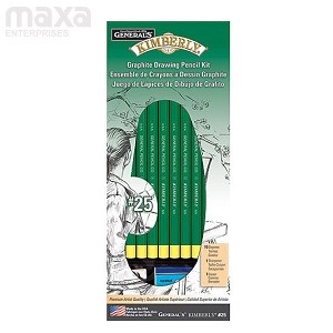General's Kimberly Graphite Drawing Pencil Kit - Pack of 12