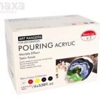 Art Rangers Pouring Medium Acrylic Paints- Pack of 6 (Basic Shades)