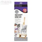 Daler Rowney Simply Sketching Creative Easel Set - 59 Pcs