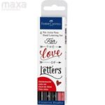 Faber-Castell India Ink Pitt Artist Pen Hand Lettering 4CT wallet-267115