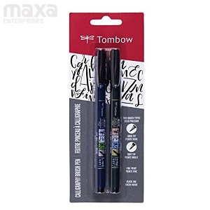 Tombow Fudenosuke Brush Pen- 2 Pcs Set