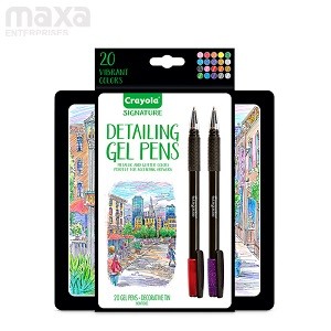 Crayola Signature Detailing Gel Pens Set of 20 Tin Box
