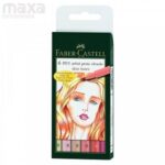 Faber-Castell Pitt Artist Brush Pen set of 6 - Skin Tones
