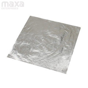 MaxaArt's Gliding Silver Foil Imitation Sheets-25 pcs - Maxa
