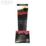 Brustro Artists’ White Bristle Brushes – Set of 10