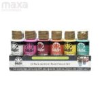 Folkart Matte Finish Acrylic Paint Colors Pack of 12