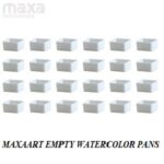 MaxaArt Empty Watercolor Half Pans- 24pcs