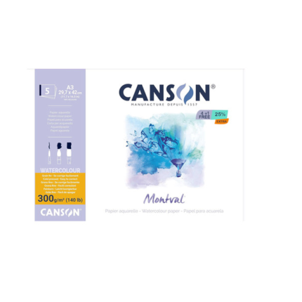 Canson Montval Watercolor Paper Polypack