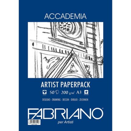 Fabriano Accademia Drawing Paper 200 GSM - Artist Paper Pack