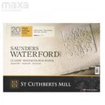 SAUNDERS WATERFORD PAPERS BLOCK 300GSM ROUGH HIGH WHITE (140LBS)
