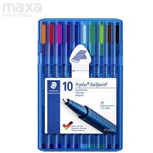 Staedtler Triplus Ball Pen Assorted Colors Set - 10 Pcs