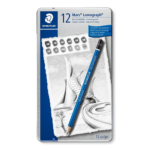 Staedtler Mars Lumograph 100 - Drawing Graphite Pencil SETS - Metel Tin Box of 12