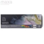 Winsor & Newton Artists' Water Colour Half Pans Light Weight Metal Box (Pack of 24)