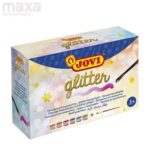 JOVI - GLITTER POSTER PAINT BOX 6 JARS ASSORTED COLORS