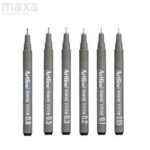 Artline Drawing System Fineliner Pen- Pack of 6 pcs