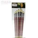 Bianyo White Bristle Long Handle Filbert Brush Set - Image 2