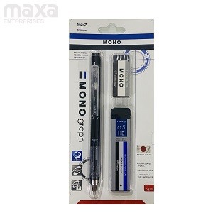 Tombow Mono Graph 0.5 mm Lead, Eraser & Mechanical Pencil