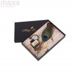 Peacock Feather Dip Pen Set Calligraphy Feather Quill Pen Set