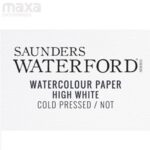 SAUNDERS WATERFORD PAPERS 300GSM CP NOT HIGH WHITE 22”x30”