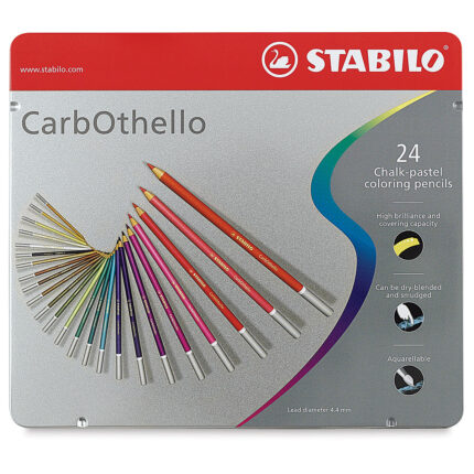 STABILO CarbOthello Pastel Pencil Set - Pack of 24 Shades