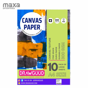DRAWGUUD CANVAS PAPER 300 GSM- LOOSE SHEETS