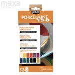 PEBEO PORCELAINE 150 CERAMIC PAINT - 12 X 20 ML - EXPLORATION SET