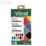 PEBEO VITRAIL GLASS PAINT - 12 X 20 ML - EXPLORATION SET