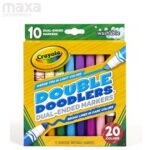 Crayola Dual-Tip Washable Doodle Markers Set 10 Pcs