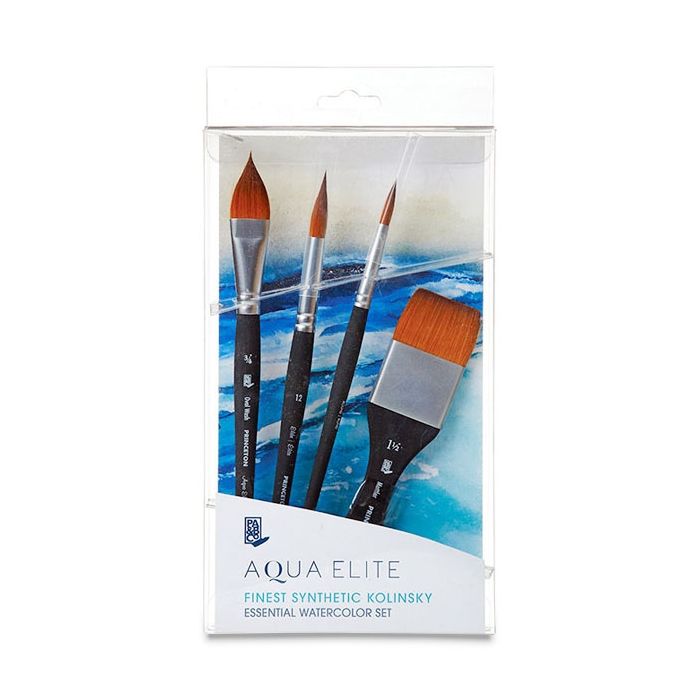 Princeton Aqua Elite Series 4850 Synthetic Brushes - Box Set of 4