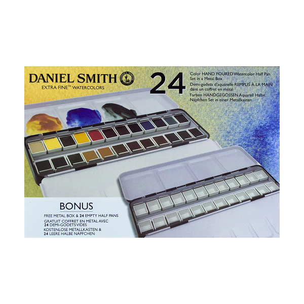 Daniel Smith Watercolor Half-Pan Assorted Colors- Set of 24