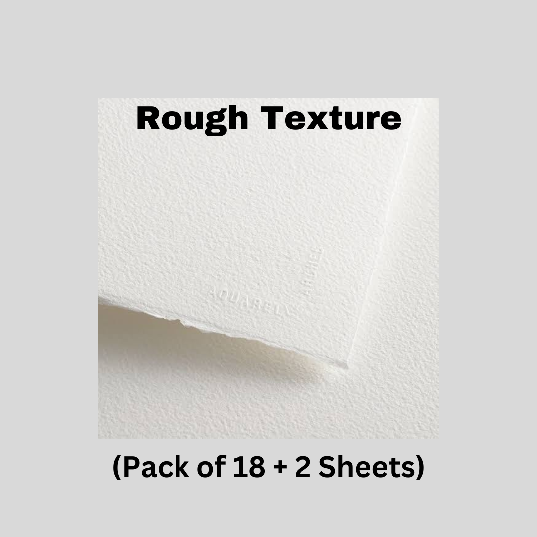22 x 30 300 lb. -640g Hot Press Watercolor Sheets Natural White UPC  Labeled 5-Pack