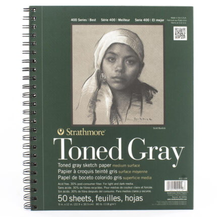 Strathmore 400 Series Toned Gray Sketch Pads- 50 Sheets