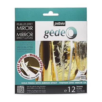 Pebeo Gedeo Gold Mirror Effect Leaves- Pack of 12