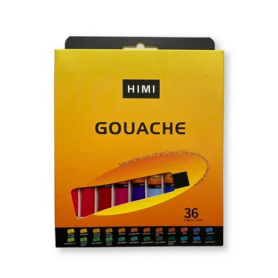 HIMI Gouache Paint Tube Set New Generation 12 ML X 36 shades - Maxa  Enterprises