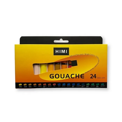 HIMI Gouache Paint Tube Set New Generation 12 ML X 24 shades - Maxa  Enterprises