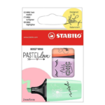 STABILO BOSS MINI PASTEL LOVE - WALLET 3 PCS ASST COLORS