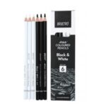 Brustro Artists Coloured Pencil Black & White Set of 6