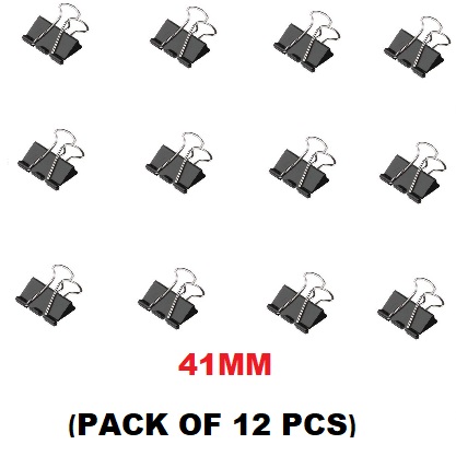 Binder Clips 25MM - MAGNUS PACK OF 12 PCS - WHOLESALE - Maxa