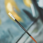 Kiran Flat White Bristle Long Handle Brush - OPEN STOCK
