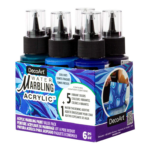 DecoArt COOL HUES WATER MARBLING ACRYLIC PAINT SET