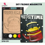 iCraft DIY Art and Craft DIY Fridge Magnet Making Kit - CHAI TIME