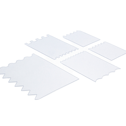 DecoArt Impasto Paint Accessories 5 pack Clear Texture Cards