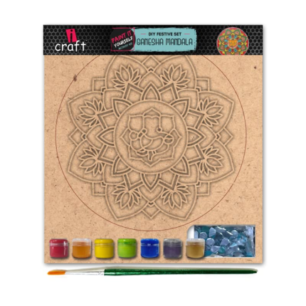 iCraft DIY Art and Craft Festive Set (Ganesha Mandala)